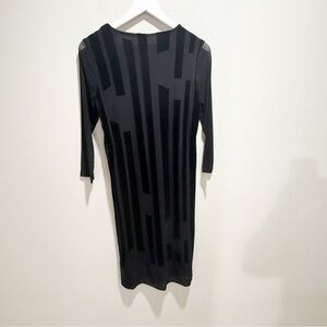 New FOIL Women’s Black FLOCK & ROLL PARTY DRESS Velvet Burnout Holiday Size S